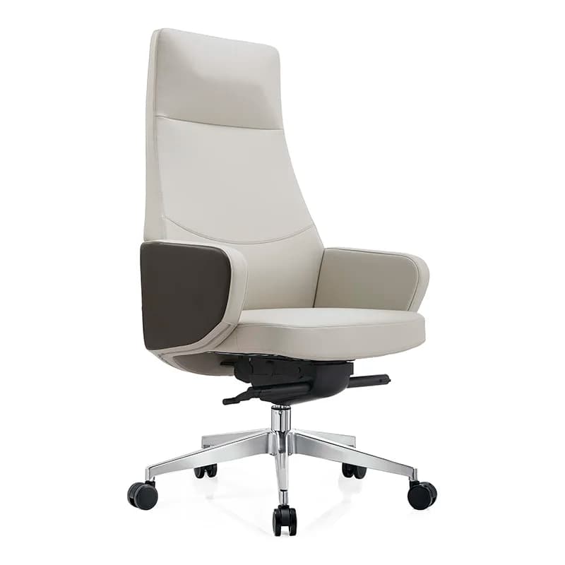 Sedia da ufficio direzionale con schienale alto Sedia da gioco ergonomica in pelle PU per computer