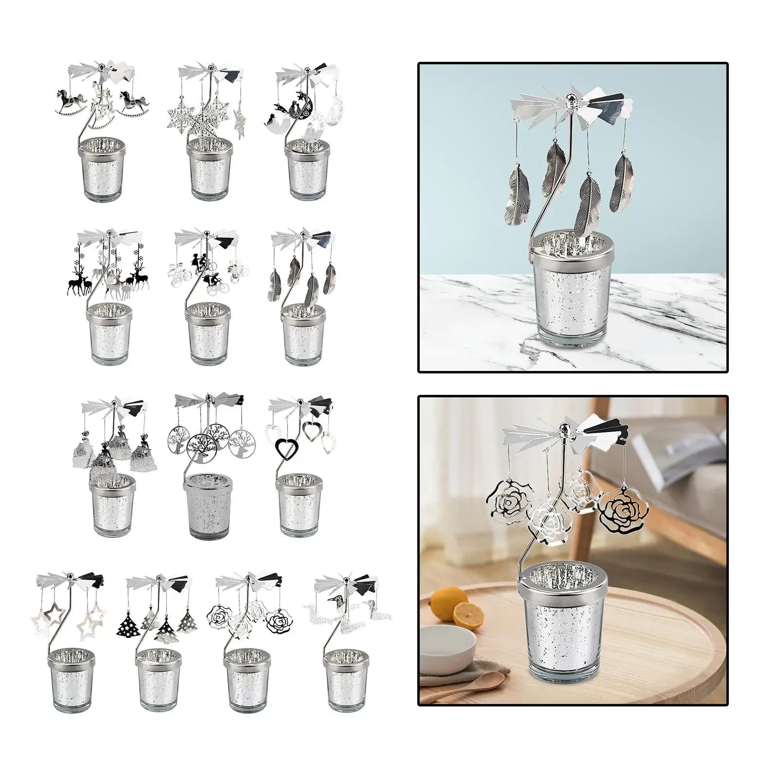 Modern metal candle holder for table decorations: add a contemporary touch to your home with this elegant candle holder.