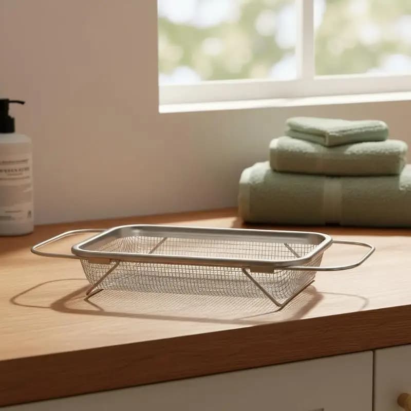 Stainless Steel Manual Cat Litter Sifter Scooper Square Fine Mesh Filter Screen For Cat Litter Cleaning Pet Household Supplies