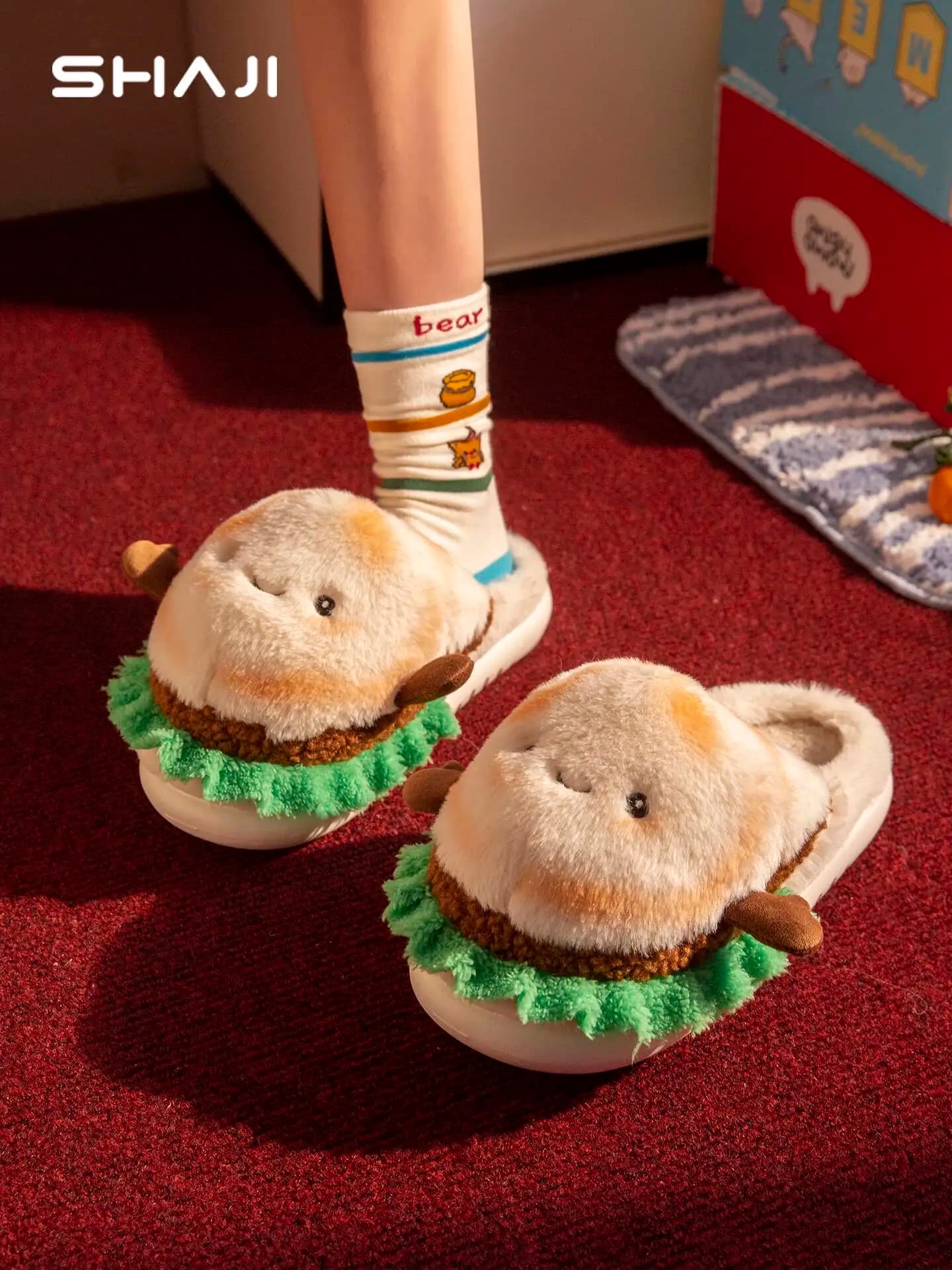 Women's Home Slippers for Men2025 New Winter Unisex Cotton Slippers with Closed Heel Lined Fleece for Home Use