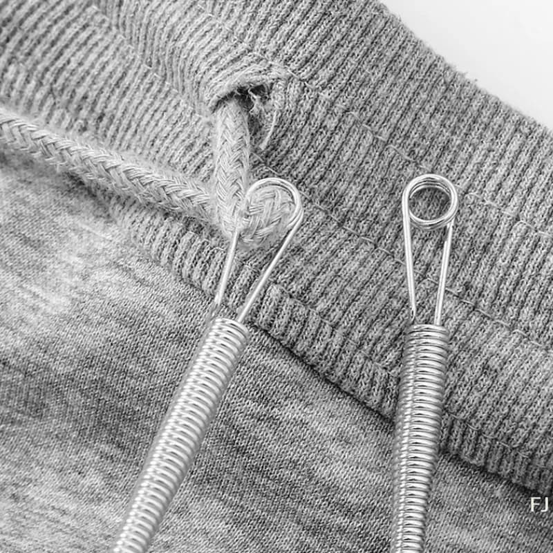 [YU]Bendable Spring Drawstring Threader Clip Pants Hoodies Elastic Band Lace Cord Flexible Drawstring Thread DIY