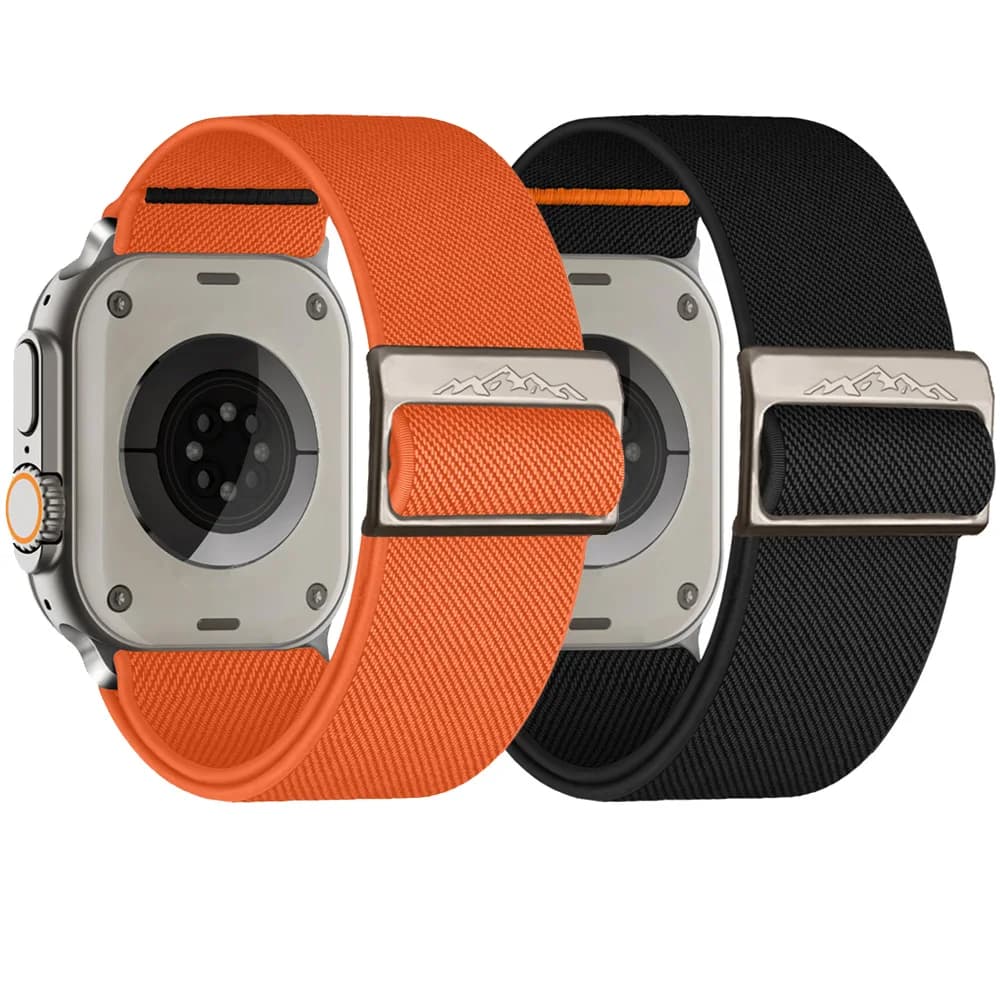 Nylon Strap For Apple Watch ultra 2 Band 49mm 45mm 44mm 40mm 46 41mm Titanium buckle Bracelet correa iwatch Series 9 6 7 8 se 10