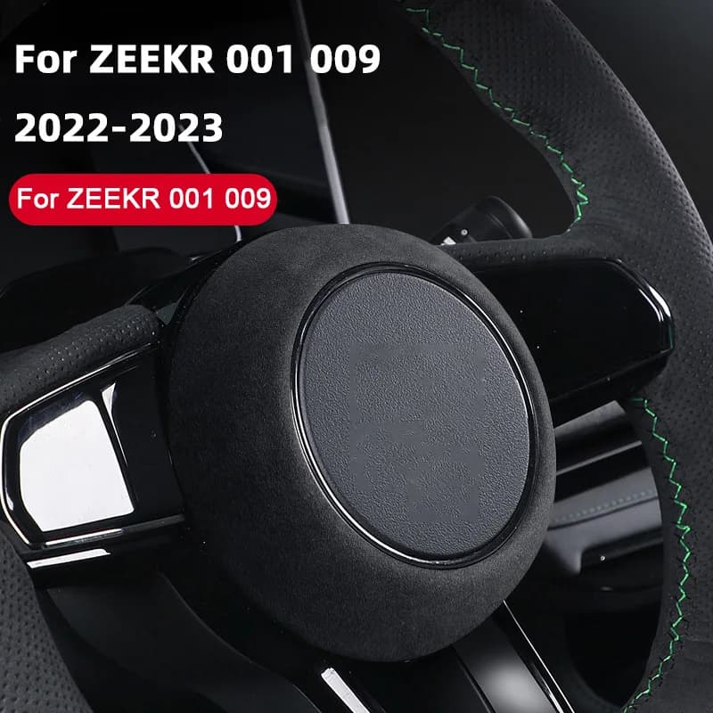 Per Zeekr 001 2024 2025: Copertura Clacson Volante, Decorazione Interna, Copertura Airbag, Adesivo Trim in Pelle Scamosciata, Accessori Auto Modificati