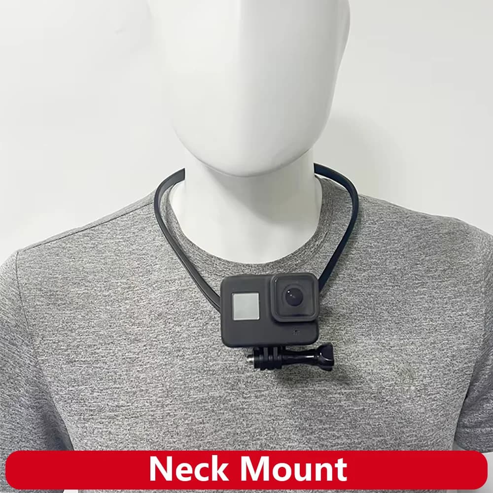 Supporto per collana con montaggio al collo Supporto POV per GoPro Hero 13 12 11 10 9 8 7 AKASO SJCAM DJI Osmo Action Insta360 Action Cameras
