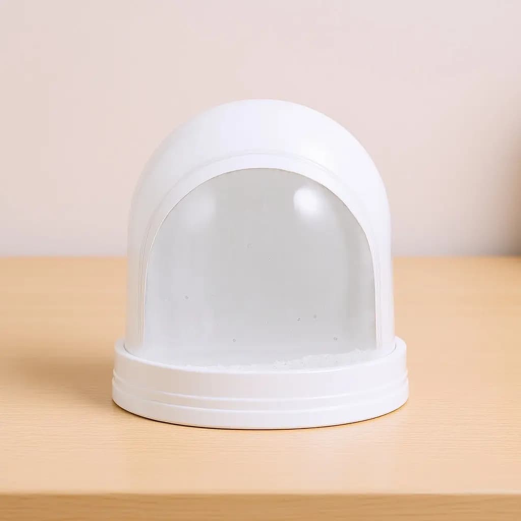Mini Globo di Neve Vuoto per Foto, Cornice per Inserto Immagine in Carta Sublimata, Globo di Neve per Esposizione Foto Personalizzata