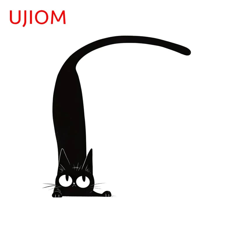 UJIOM Kawaii Cat Wall Sticker Enchanting Attractive Sunscreen Premium Vinyl Decal Suitable For Cupboard Vestibulec Decor