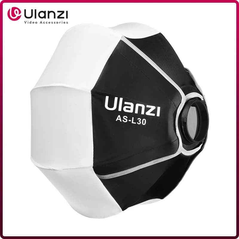 Ulanzi AS-L30 30 centimetri Lanterna Softbox Mini Bowens Mount A Sgancio Rapido Sfera Diffusore Modificatore di Luce per Ulanzi LT028 LT005 COB Luce