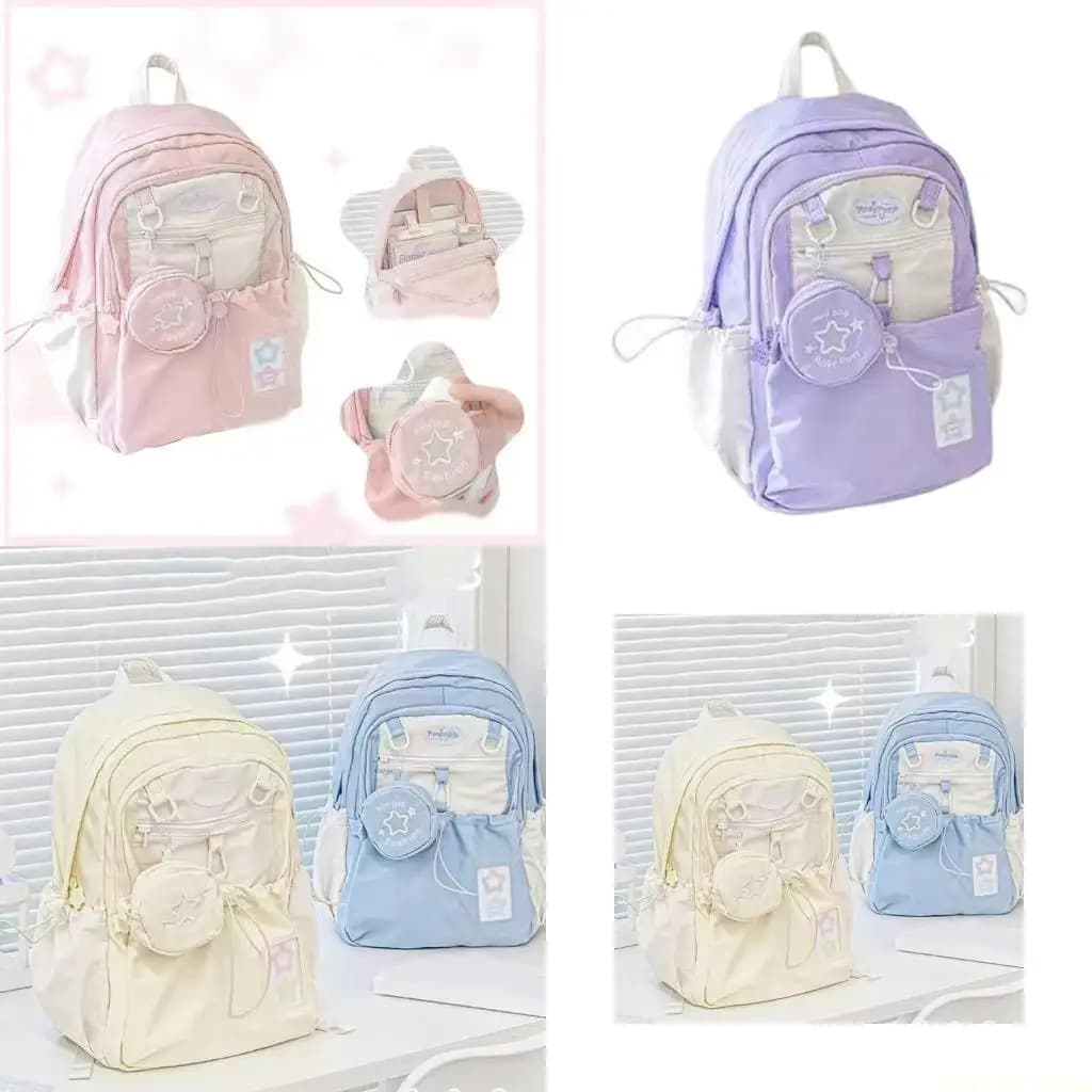 X90D Casual Daypack 2025 Preppy Bag Zaino college semplice per viaggi, campeggio, escursionismo