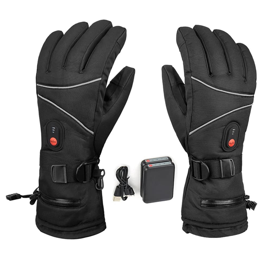 1 pair of electric heaters winter gloves windproof touchscreen man woman for ski cycling for motorcycle for sports excursions