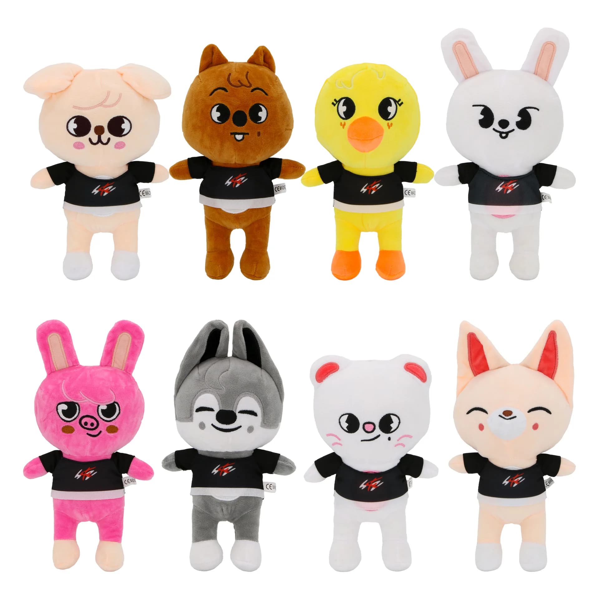Peluche Skzoo 20cm, Giocattoli di Peluche Stray Kids, Wolf Chan, Pupazzo Cartoon, Simpatico Compagno per Bambini, Adulti e Fan, Regalo