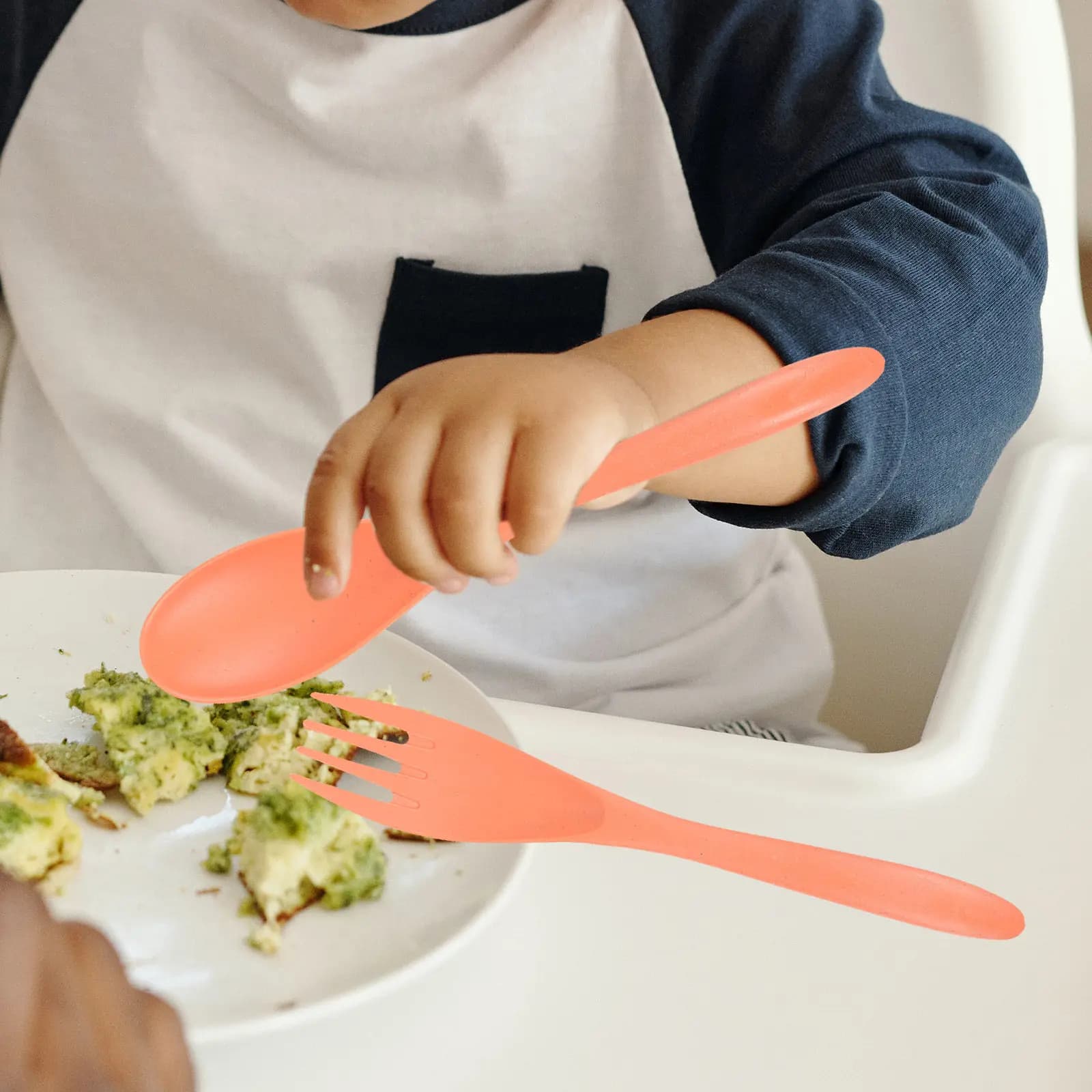 Set di 3 Utensili da Viaggio Riutilizzabili in Paglia di Grano, Set Posate con Cucchiaio, Forchetta e Coltello, Custodia Portatile per Pranzo, Picnic e Campeggio