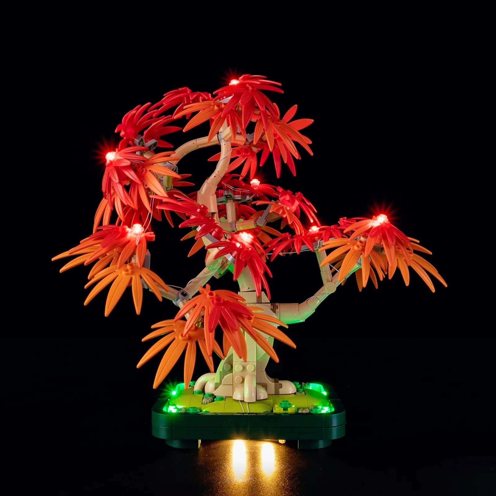 Nessun modello Set di luci a LED 10348 per LEGO Albero bonsai in acero rosso giapponese La collezione botanica Building Block Brick Lampada fai da te Giocattoli