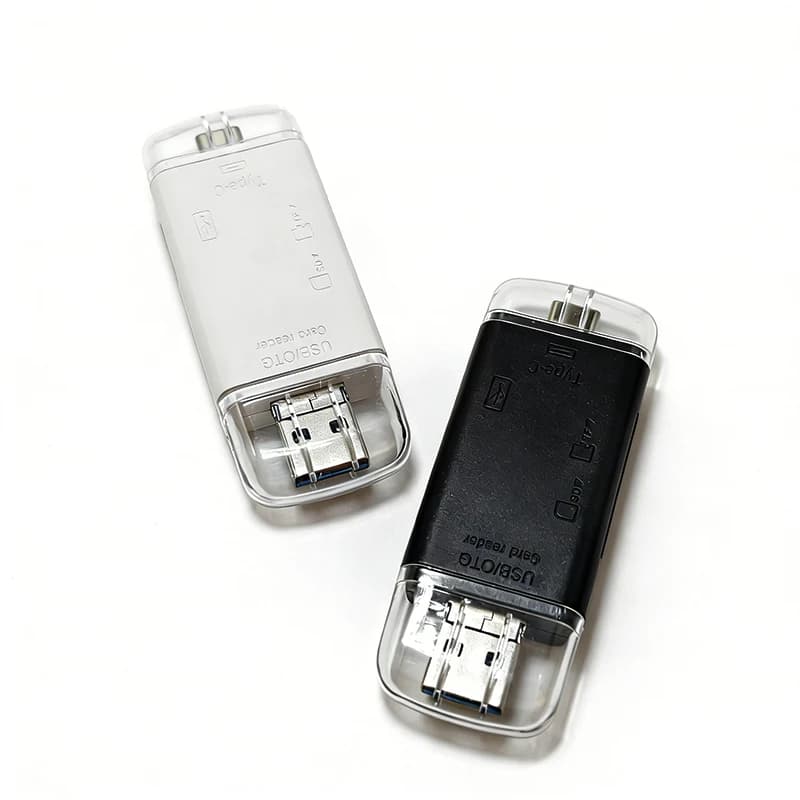 Lettore di schede multifunzione 6-in-1 OTG USB-C USB 2.0 Micro USB per schede di memoria SD e fotocamera
