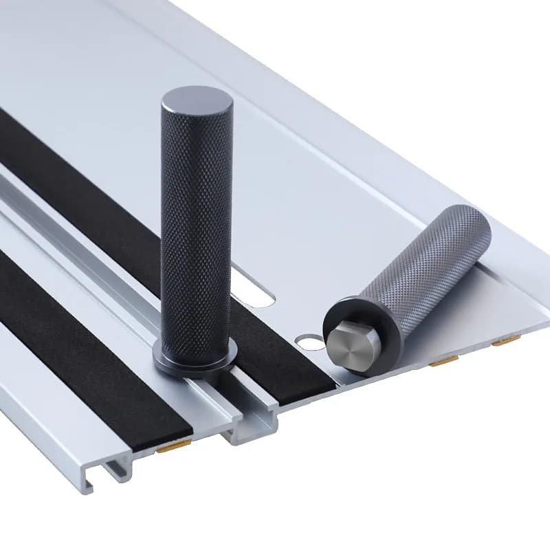 2 pz/set Tavolo per la Lavorazione del Legno Limite Blocco In Lega di Alluminio 19/20mm Foro per Cani Guida Binario Banco di Lavoro Peg freno Morsetto da banco