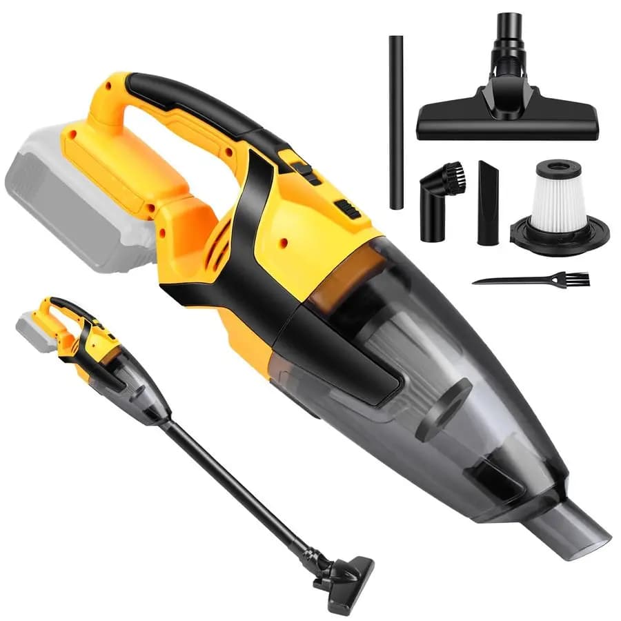 Vacuum Cleaner Compatible with Battery DEWALT 20V, Battery NOT Included, Vacuum Cleaner Portable for Home, Boat, Officina, Car, Domestic Animals