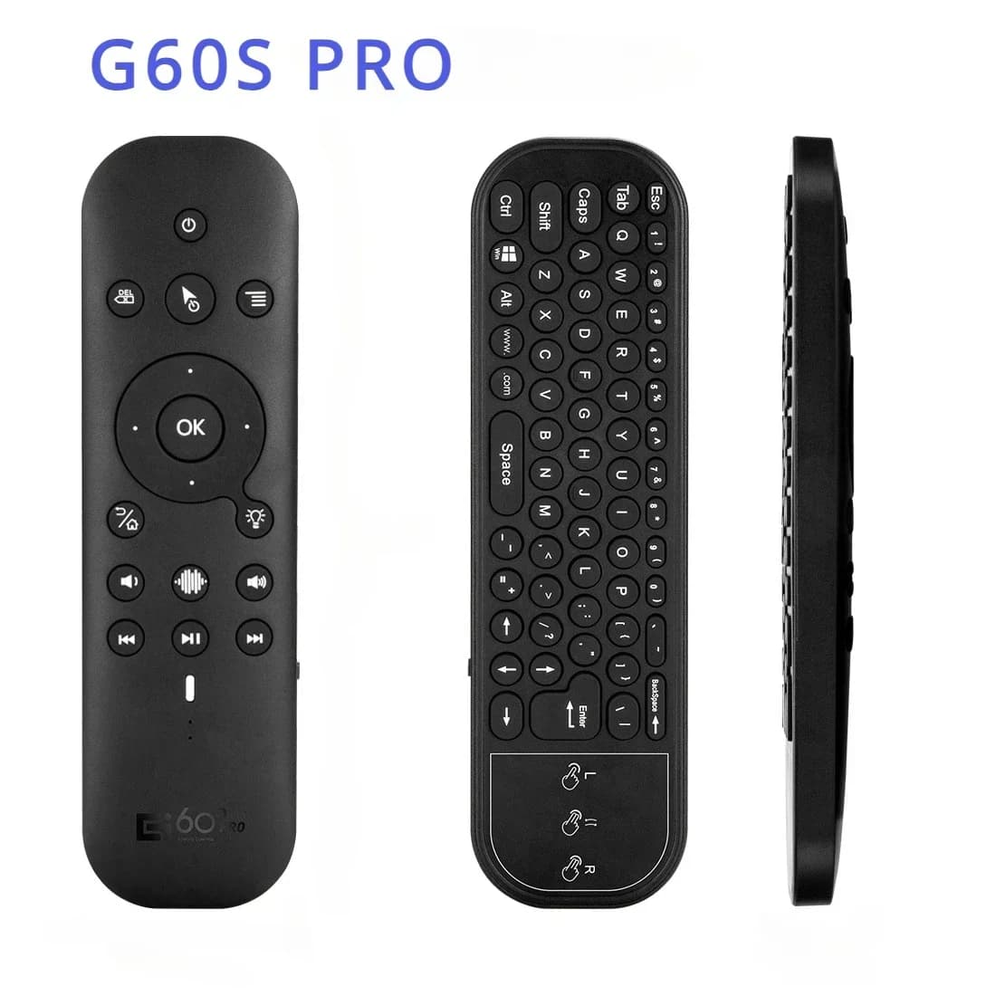 Per proiettore PC TV BOX, telecomando vocale wireless G60S Pro Air Mouse 2.4G Bluetooth Dual Mode IR