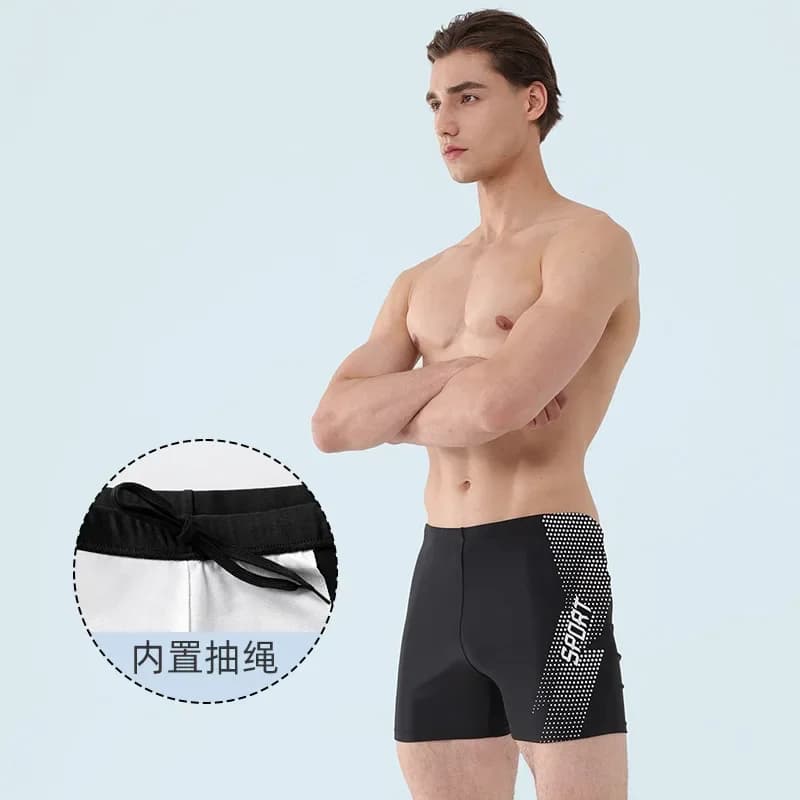 Quick Drying High Life Men's Swimsuit: Comfortable swimsuit for adults with matching lining and hat