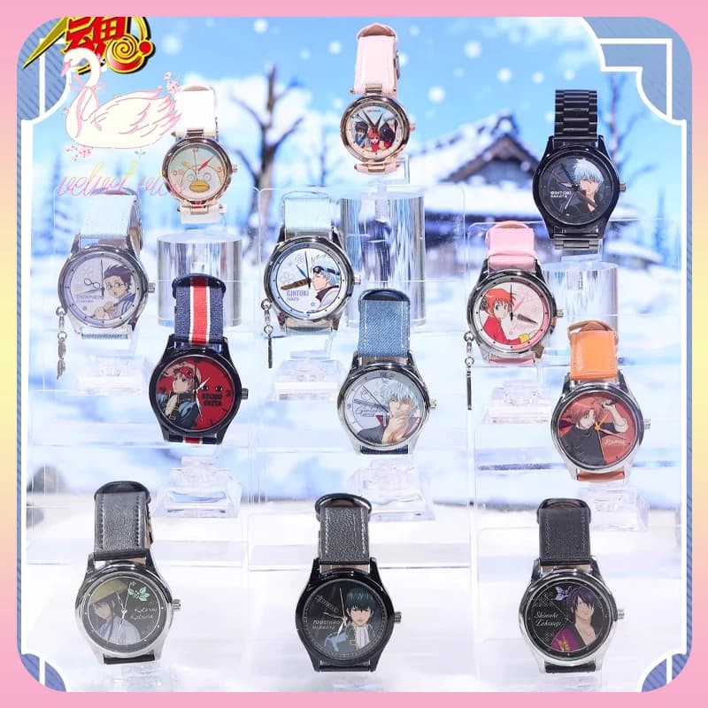Orologio da polso originale Gintama Scatola cieca Sakata Gintoki Kagura Anime Periferico Acg Articoli Ornamento Ragazza Ragazzo Regalo