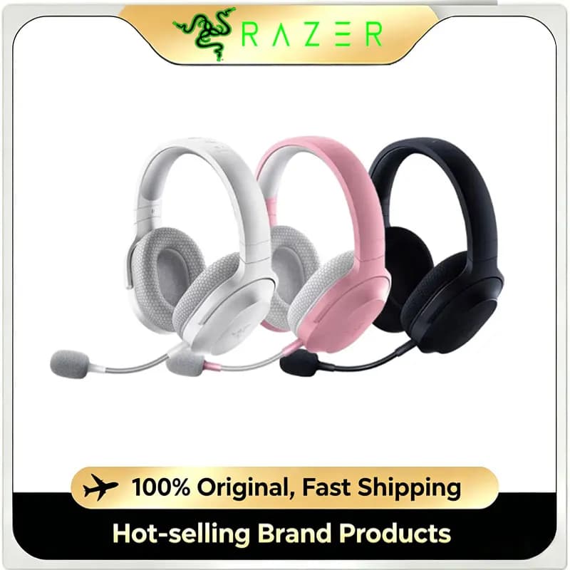 Razer Barracuda X Wireless Gaming Headset 2.4GHz Bluetooth Lightweight 40mm Drivers Detachable Mic for PC PlayStation Switch And