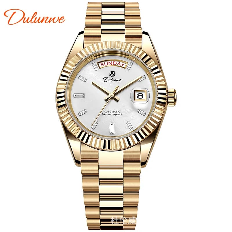 2025 new Durham genuine Wei double log automatic mechanical men's watch business waterproof cross-border explosive model