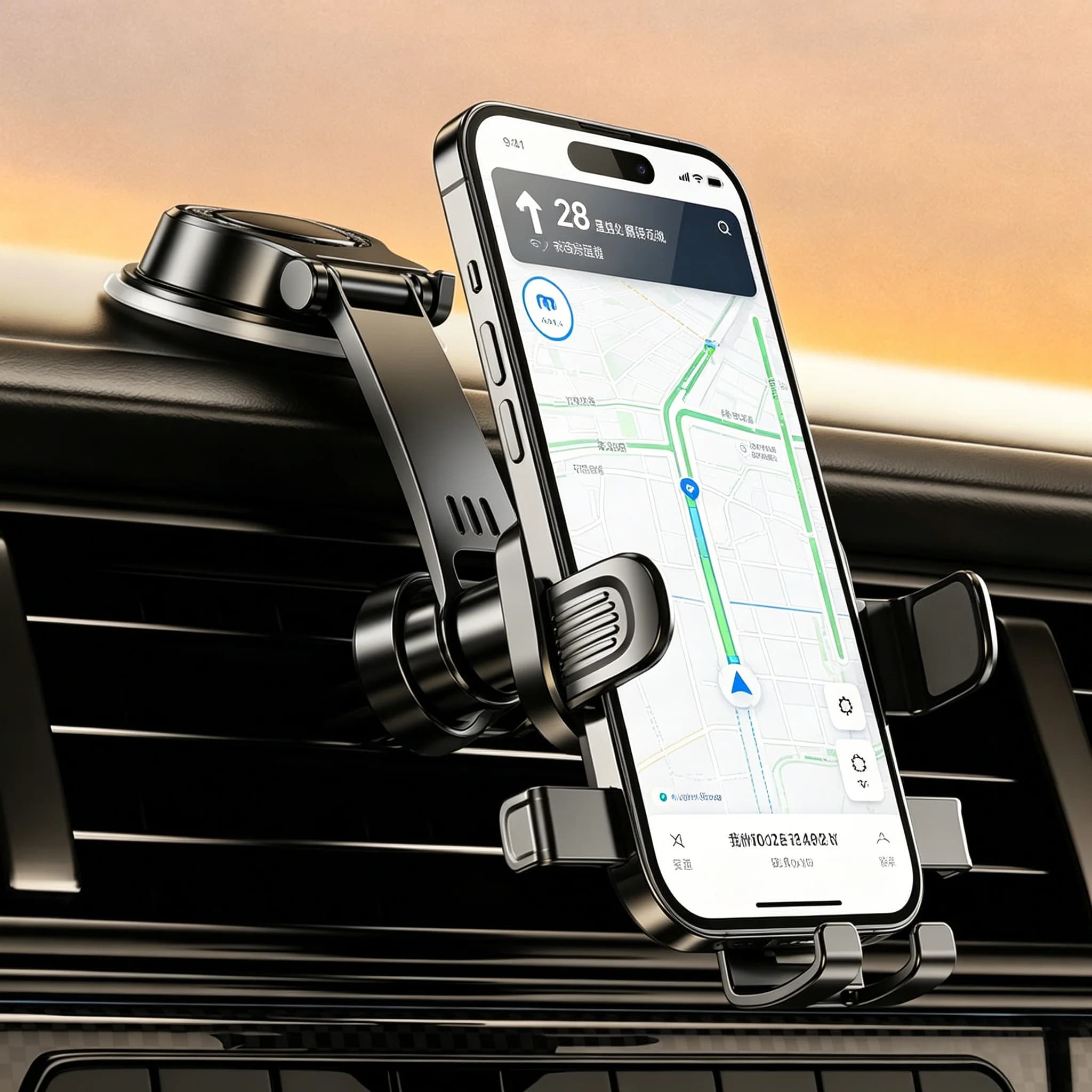 Car mobile phone holder, car dashboard vacuum suction cup, gravity truck navigation holder, multifunctional adjustment