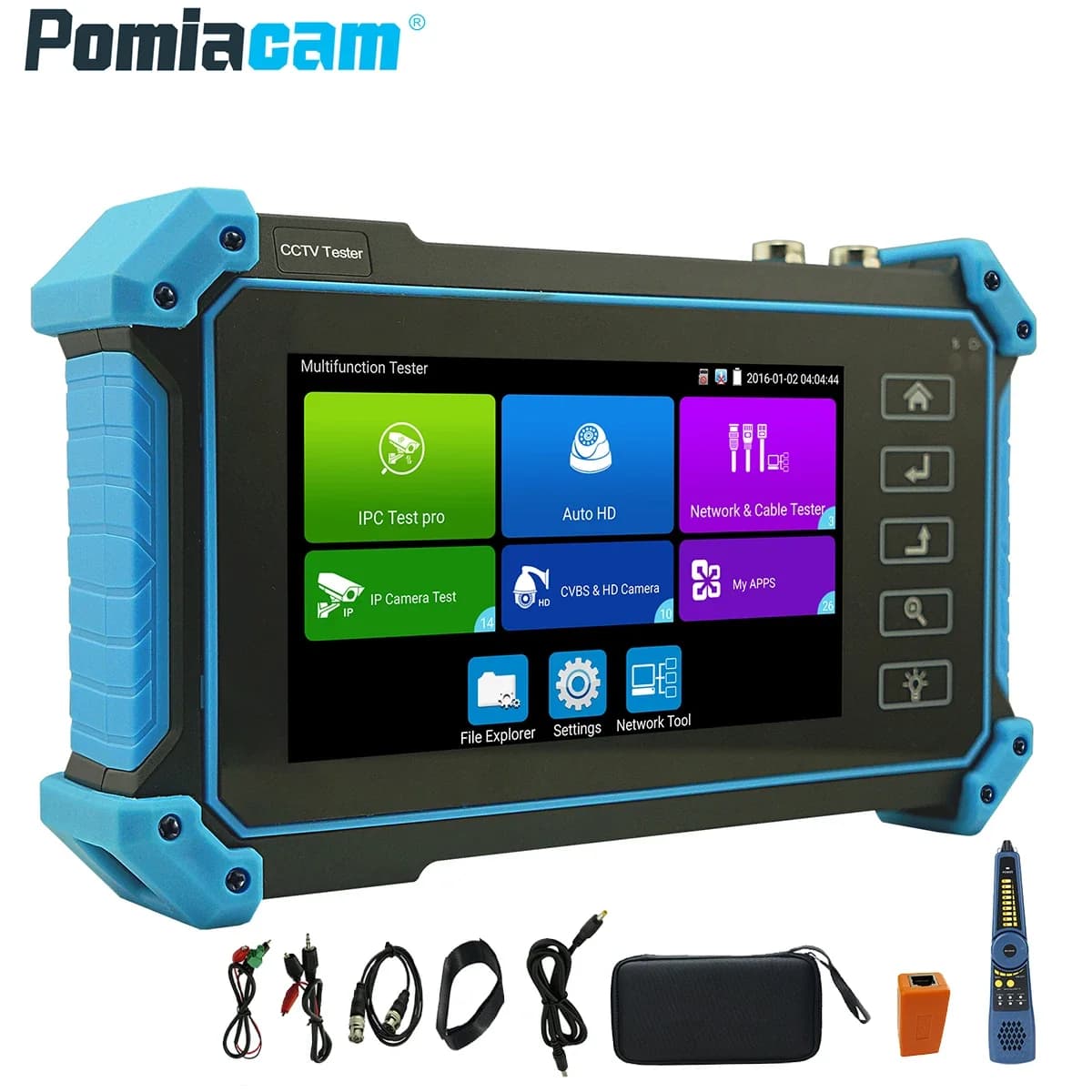 5.4 "IPC-5200 Plus IPC CCTV Tester AHD CVI TV SDI Test telecamera IP 4K Tester PTZ VGA HDMI Cavo di ingresso Tracer CCTV Tester