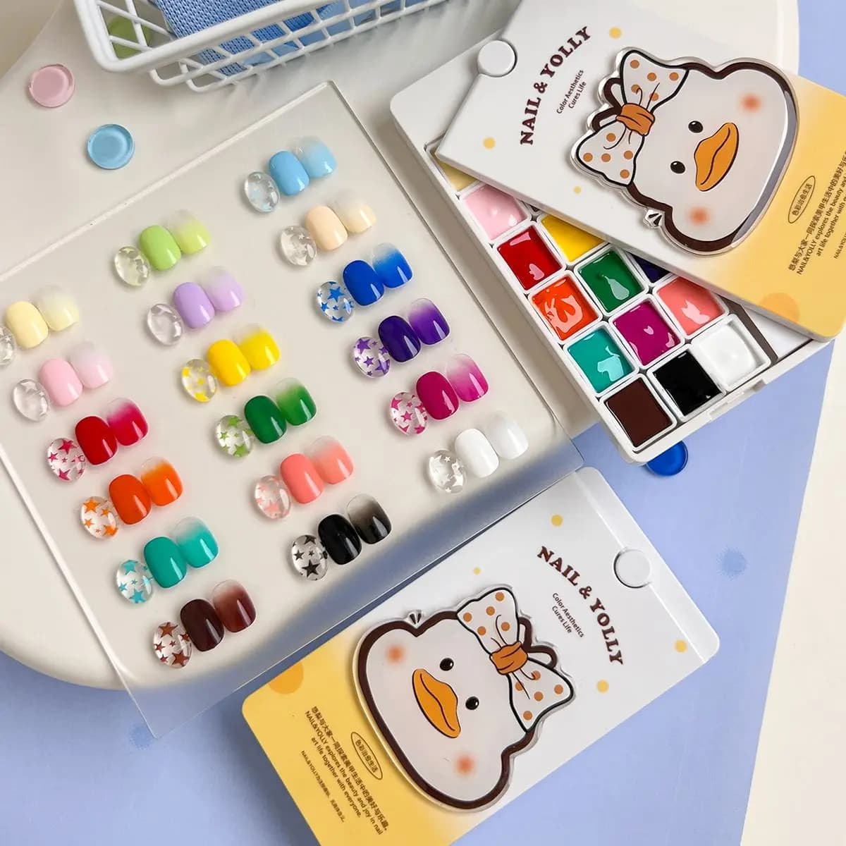 4 in 1 Pat Pittura Gel Smalto Set 18 Colori Semi Permanente Soak Off UV LED Unghie Gel Vernici Gradiente Per Nail Art FAI DA TE