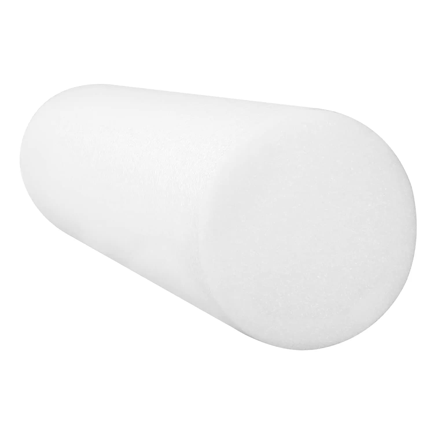 Rullo in schiuma PE bianca, rotondo, diametro 4", lunghezza 12".