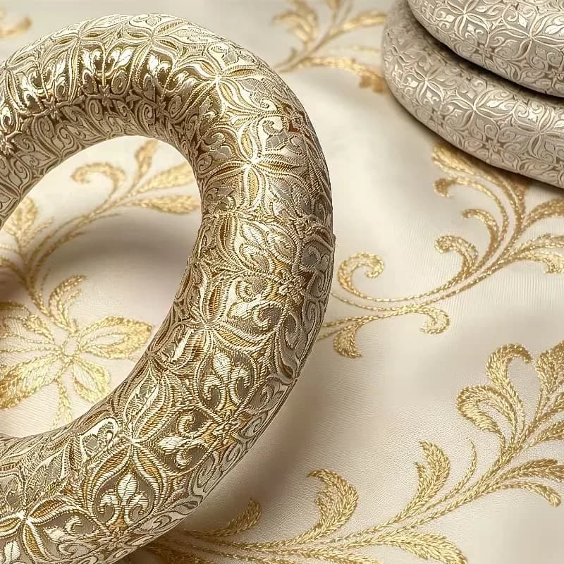 1 Pc Champagne Color Silk Brocade Cushion Pillow Yoga Tibetan Nepal Singing Bowl Mat Meditation Cushion Buddhism Sound Bowl Pad