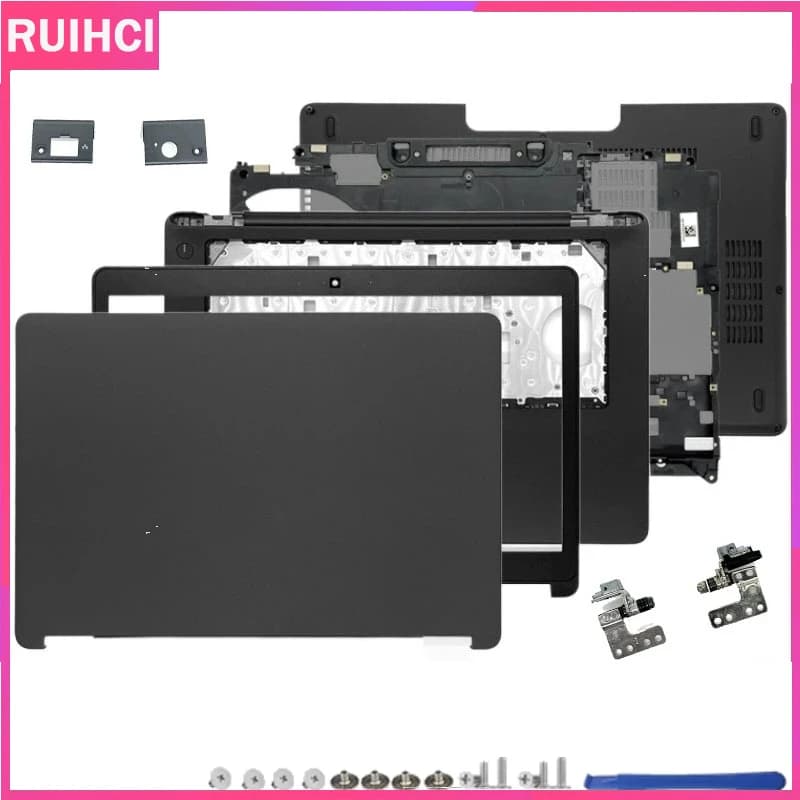 New For DELL Latitude E5470 5470 LCD Back Cover/Front Bezel/Hinges/Palmrest/Bottom Case/Hinge Cover Laptop Housing Case No Touch