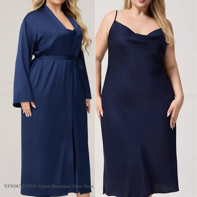 Women's Long Dress Set Large Twinset Night Shirt Elegant Long Dress Rayon Dress Kimono Dress House Dress Large Nightwear Loungewear