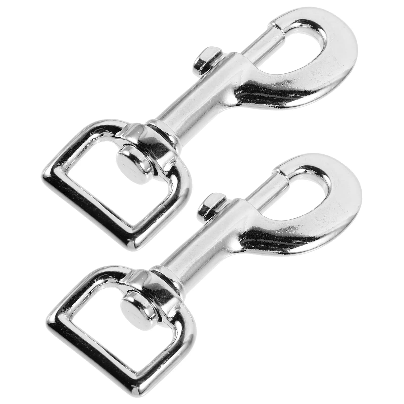 2 pezzi moschettoni per animali domestici chiusura girevole a 360 gradi clip in metallo durevole per collari zaini per bagagli gancio per guinzaglio per animali clip per guinzaglio per cani