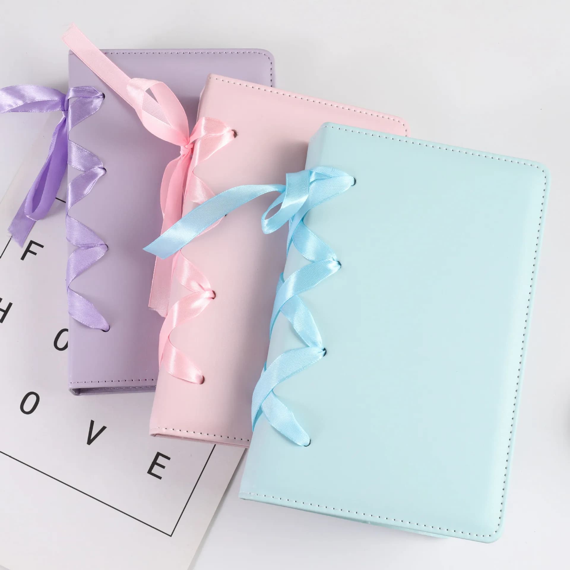 Raccoglitore per notebook A6 in pelle PU a 6 anelli, fogli sciolti, agenda personale, raccoglitore BOW-TIE Sprial con 25 pezzi, 150 tasche, pagine da 3 pollici