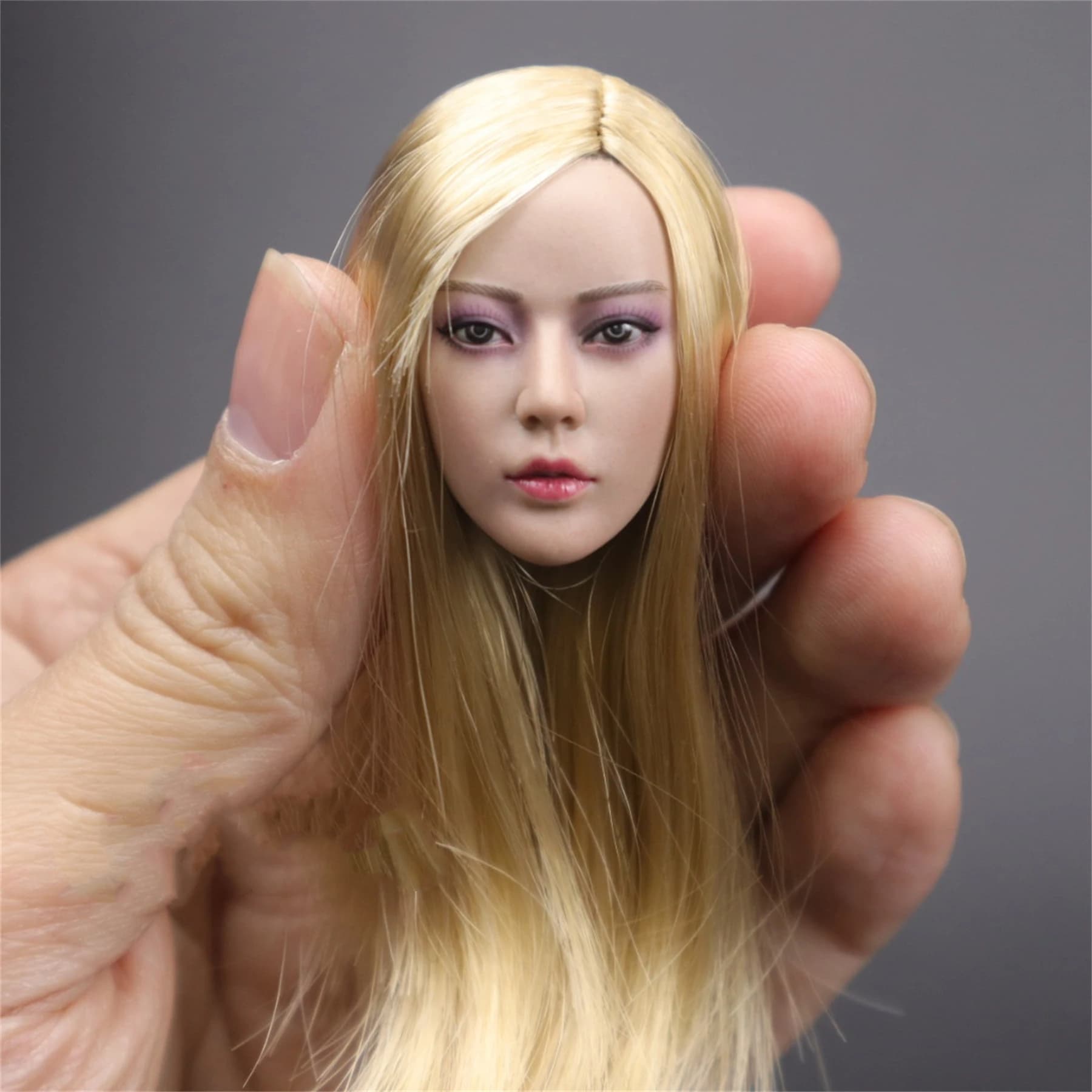 1/6 Bionda Little Loly Girl Testa intagliata Modello adatto per 12 '' TBLeague JIAOU Suntan Action Figure