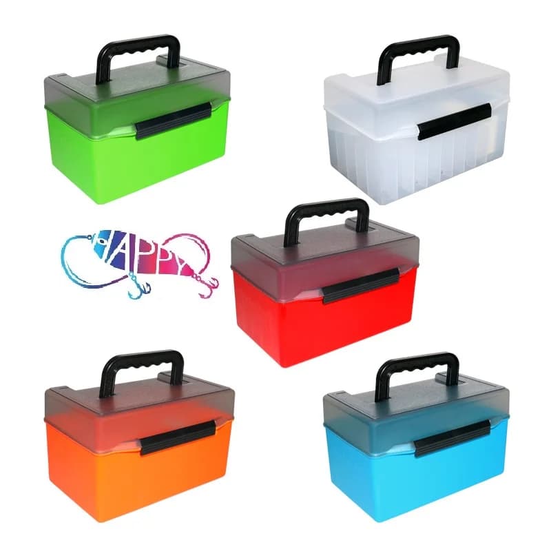 Wholesale 27 * 18 * 16 cm 52 compartments Outdoor fishing Box for waterproof plastic equipment Fishing, Fishing equipment box with bait
