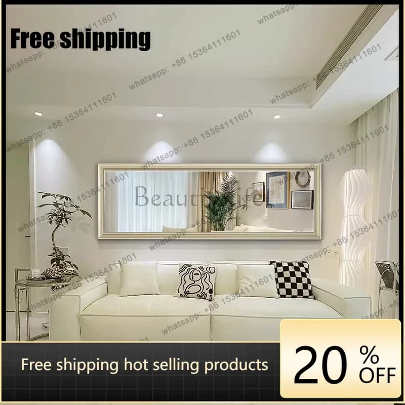 LJY Luxury Wall Mirror Living Room Decoration Modern Girls Men Bedroom Bathroom Hanging Mirror Square Espelhos Home Decorations