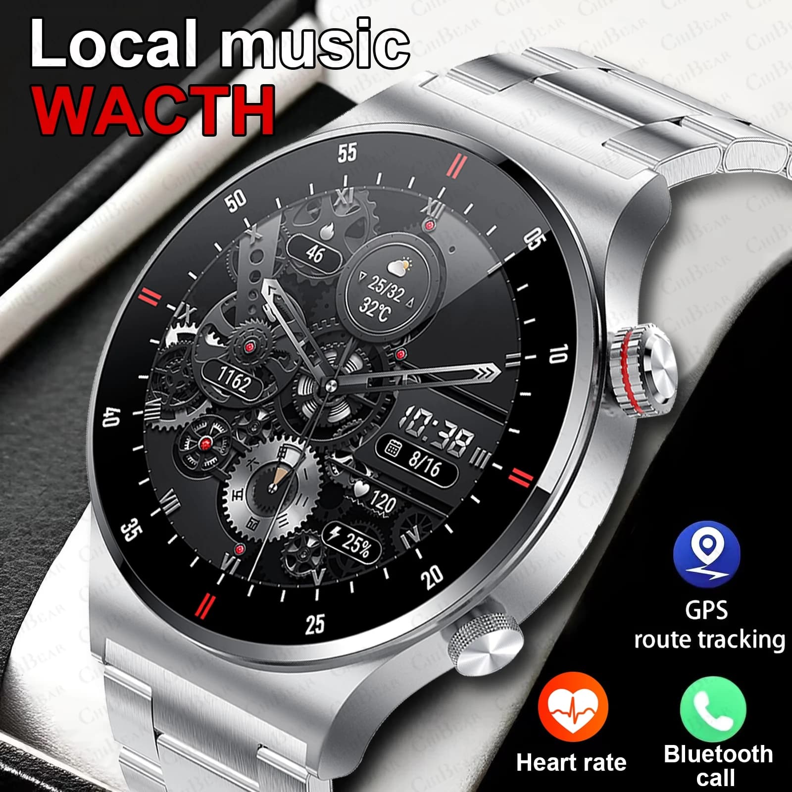 Originl Smart Men's Watches NFC Bluetooth Call Fitness Watch Waterproof Sport Watch Smartwatch For Women Android 2025 New