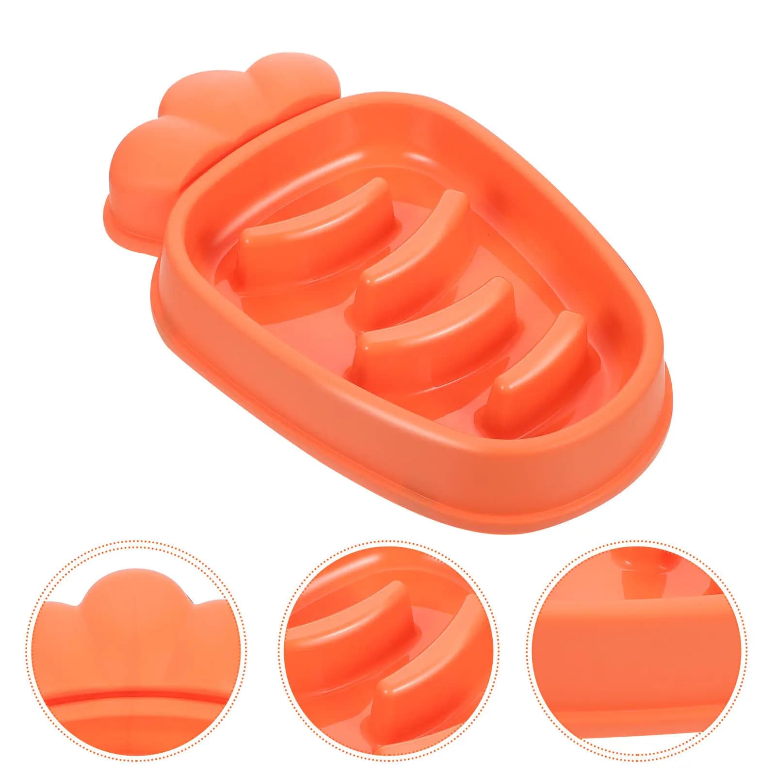 Ciotola Interattiva a Forma di Carota per Cani e Gatti, Puzzle Alimentare per Migliorare la Digestione e Ridurre il Gonfiore