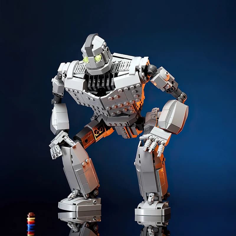Gobricks MOC Serie meccanica Robot in ferro Building Blocks Film classico Mattoni giganti Gioco giocattolo assemblare modello per regali di compleanno