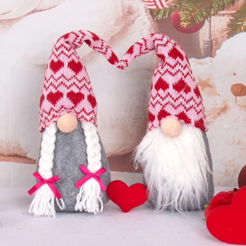 Un set di decorazioni per bambole d'amore, bella bambola senza volto, decorazione per finestre da tavolo, oggetti di scena per decorazioni nuziali, bambole di San Valentino