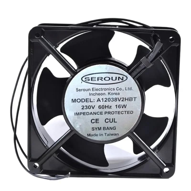 Original SYM BANG Fan with Aluminum Frame for A12038V2HBT A12038V2SBT 230V