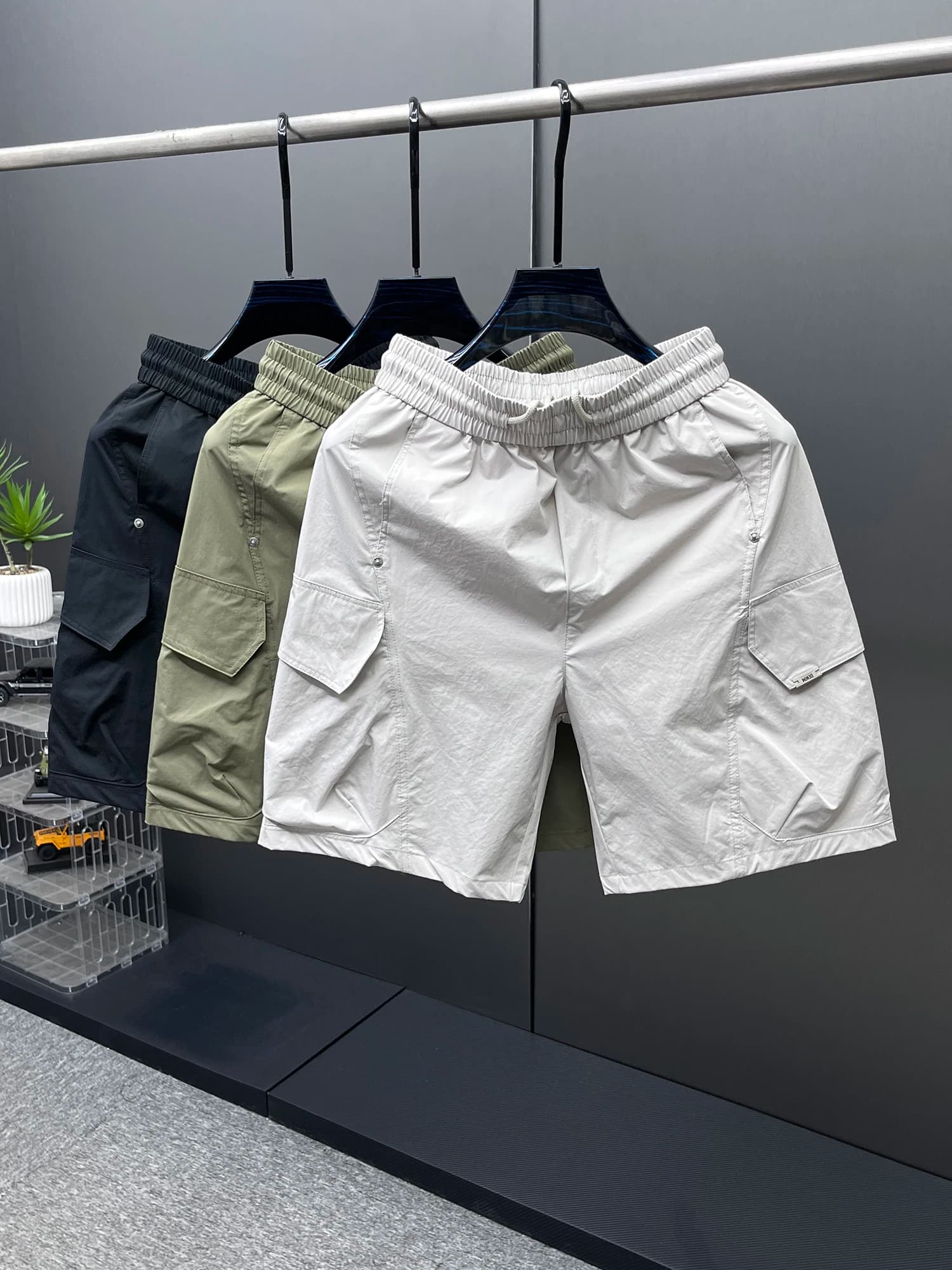 Pantaloncini da Lavoro Americani Multi-Tasca da Uomo, Stile Sportivo Giovanile, Asciugatura Rapida, Nuova Collezione Estiva alla Moda