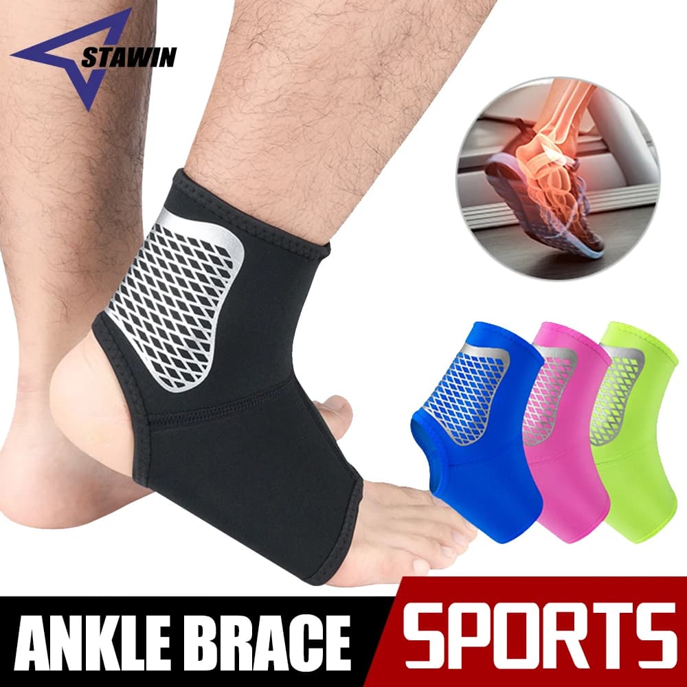 1PC protettivo calcio caviglia supporto basket caviglia cinturino di compressione tendine di Achille tutore distorsione proteggere la benda del piede