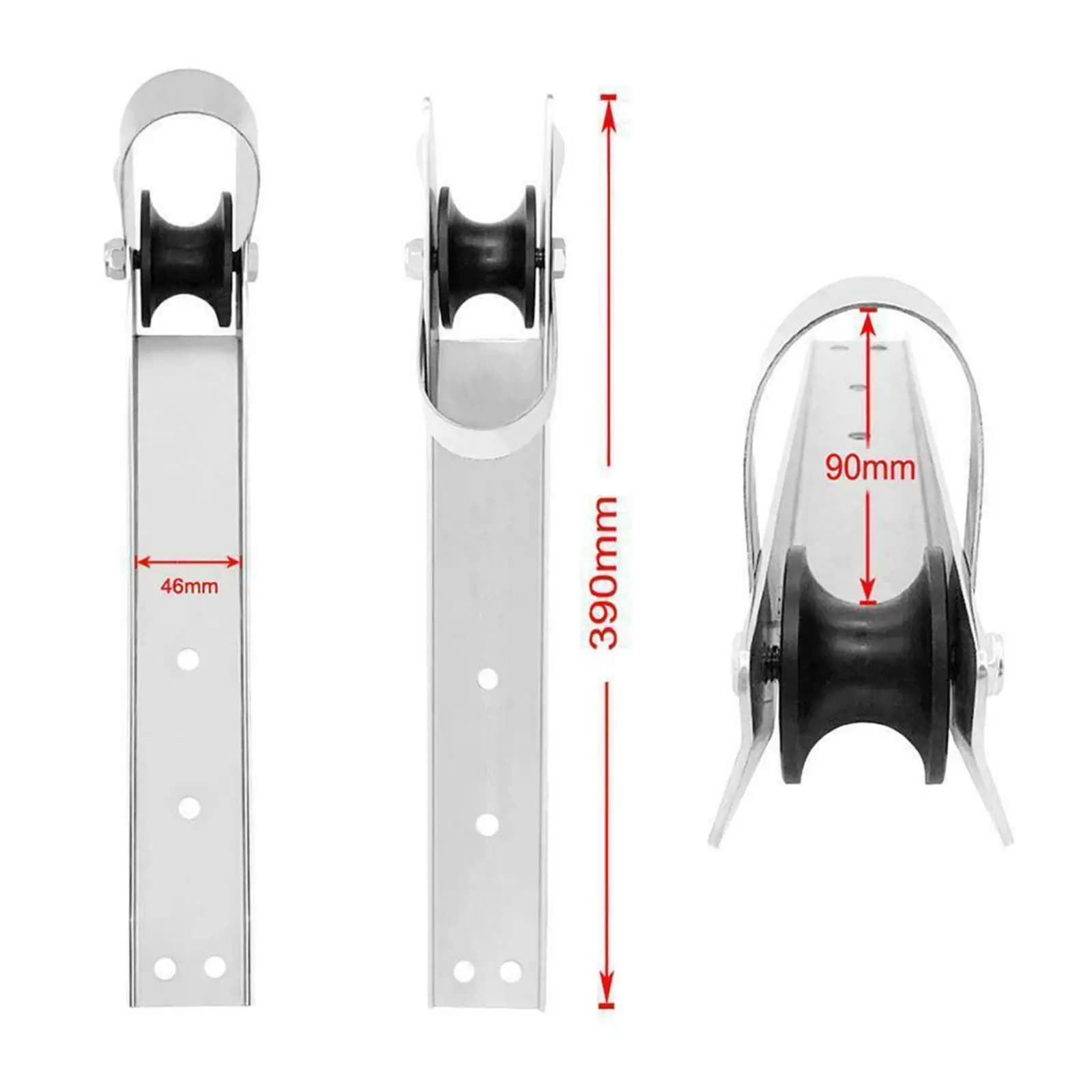 Rullo di ancoraggio per arco per barca facile da installare con fori di montaggio supporto per staffa di ancoraggio dispositivo di sollevamento rulli per arco Docking per Yacht marini