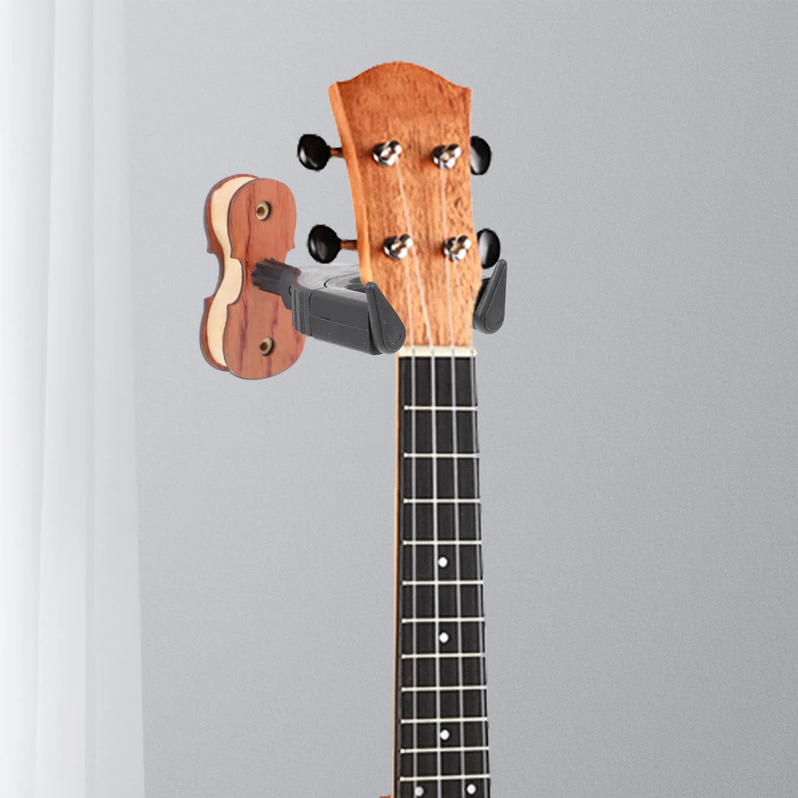 Hook Viola Wall Mount Hanger Violin Ukulele Automatic Lock Practical Hooks Holder