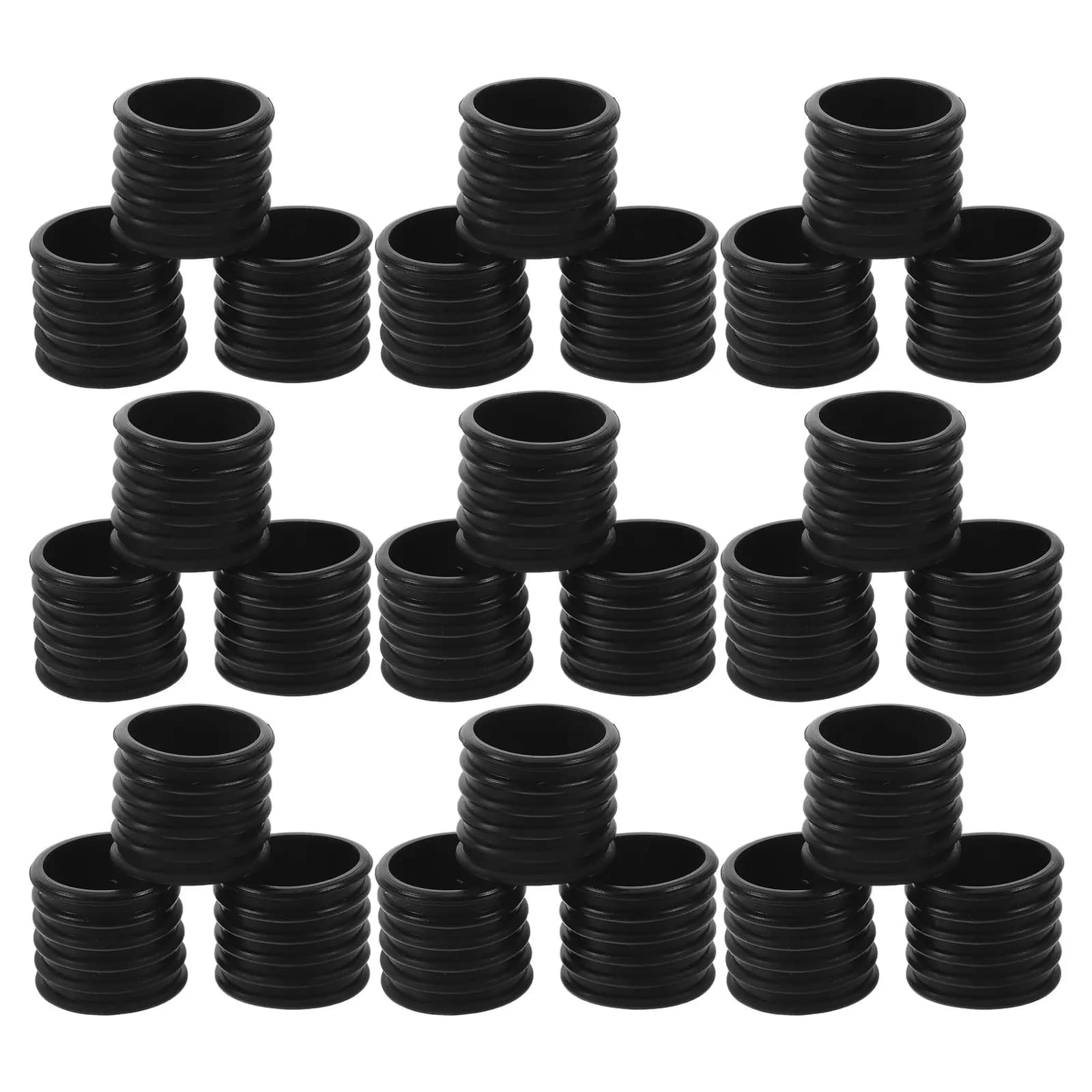 100Pcs Silicone Hanger Anti Slip Rings Non Slip Clothes Hanger Shoulder Grip Stoppers Closet Organizer Accessories 2Cm