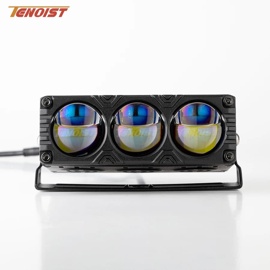 Super Bright 4.8 Inch Blue Lens High Low Beam LED Driving Head Grille Light for Car SUV Offroad Motorcycle ATV UTV BUS 10-80V