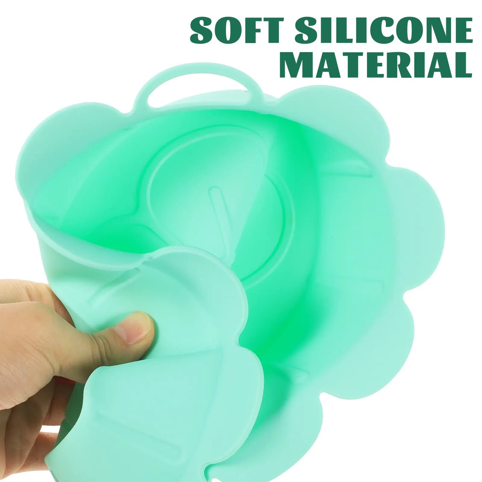 Cestello in Silicone per Friggitrice ad Aria, Resistente al Calore, Antiaderente, Multifunzione, Riutilizzabile, Tappetino da Cucina, Accessorio per Friggitrice ad Aria Domestica