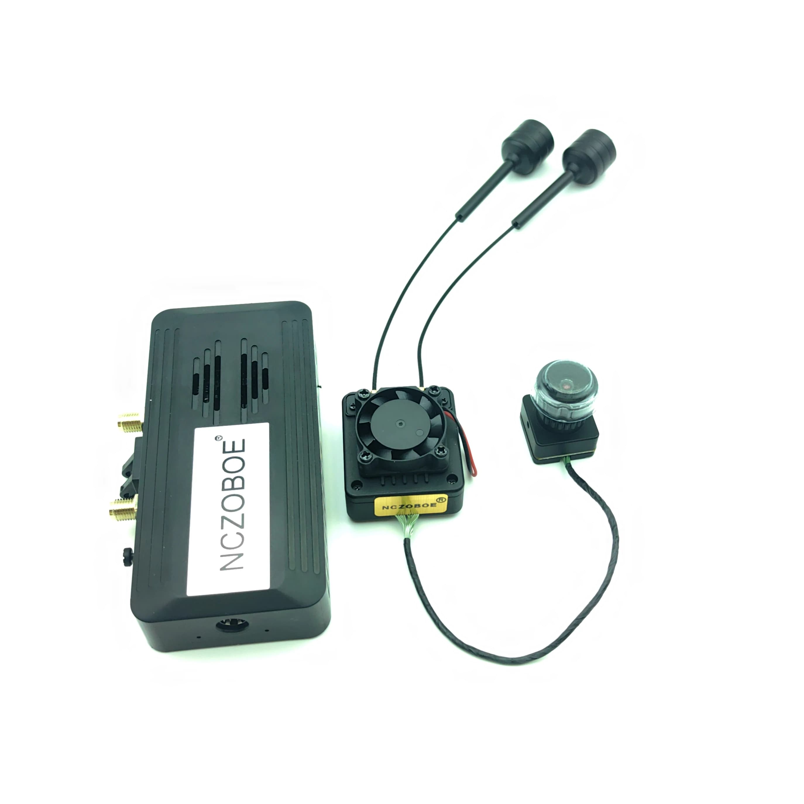 NCZOBOE VRX 15km 2 Antenne HDMI-Compatibile 1080P/30FPS HD Pro Dual per FPV a Bassa Latenza