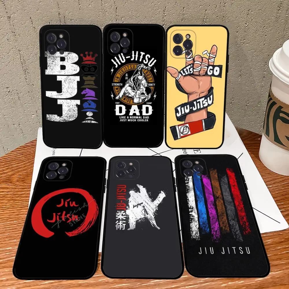 BJJ Brazilian Jitsu Phone Case For iPhone 15 14 11 12 13 Mini Pro XS Max Cover 6 7 8 More XR SE 2020 Funda Shell